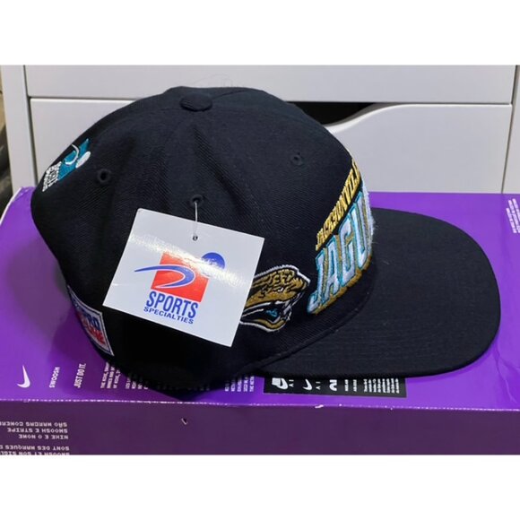 Jacksonville Jaguars Vintage Sports Specialties Black Grid Snapback Cap Hat New - Picture 5 of 11
